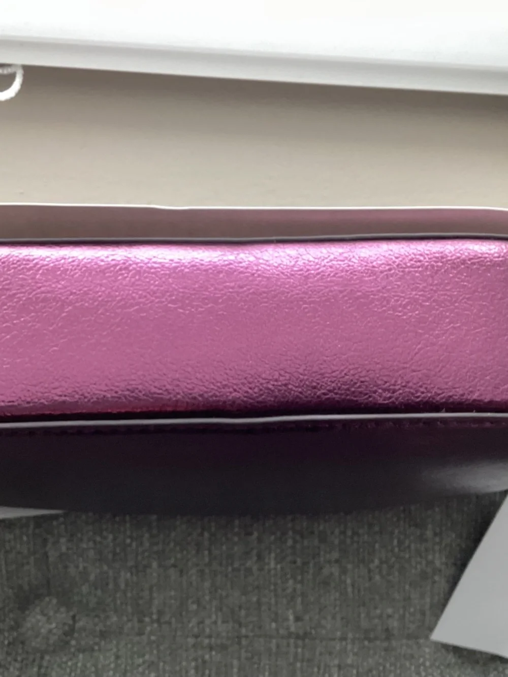 Kate Spade New York krista metallic chain flap crossbody bag